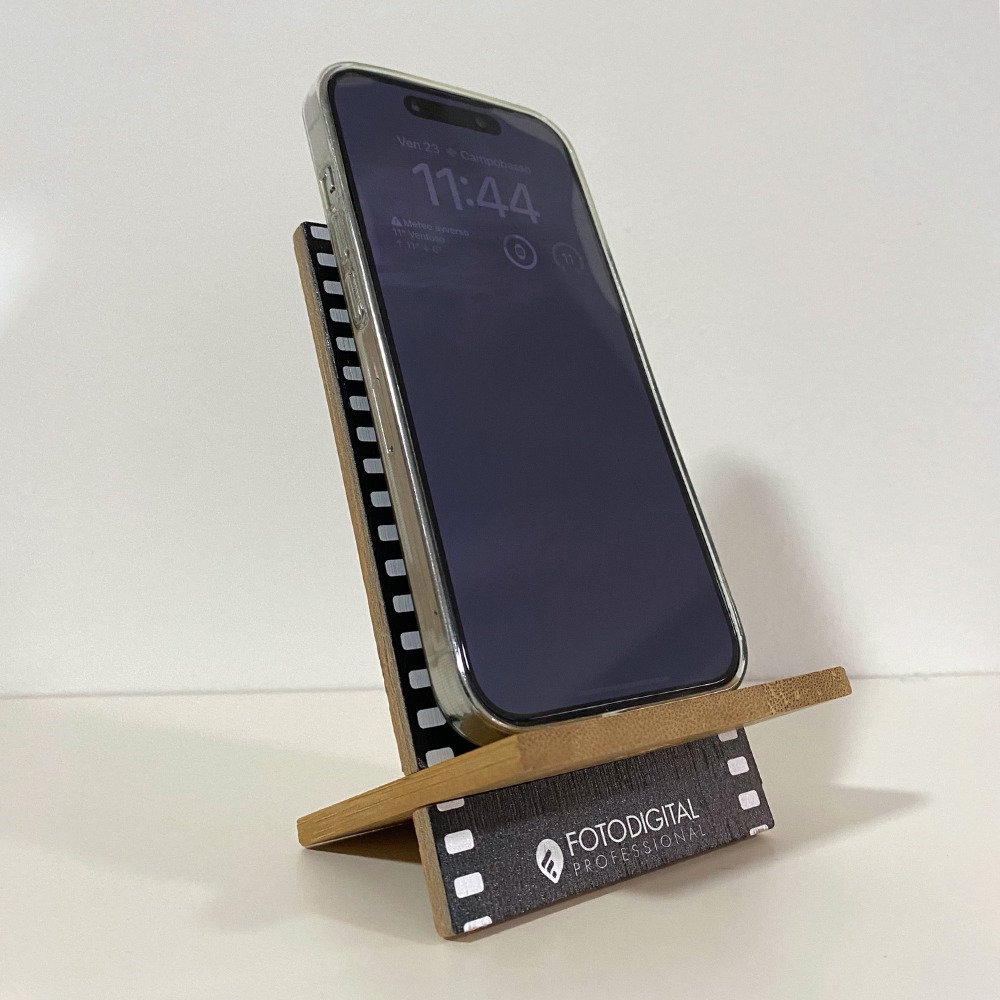Supporto Amplificatore In Bambù Per Smartphone – Diffusore Naturale, Marrone, 10x6x3cm